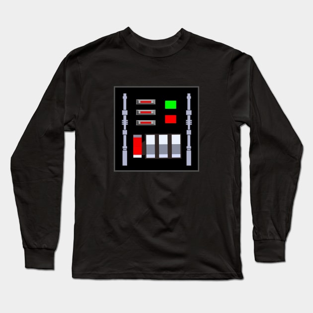 Vader Darth Tee Chest Plate Long Sleeve T-Shirt by justswampgas